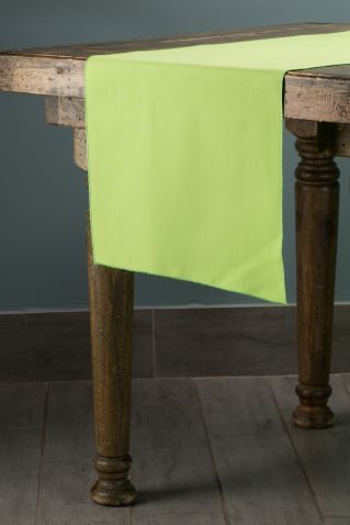 Classic Solid Lime table runner